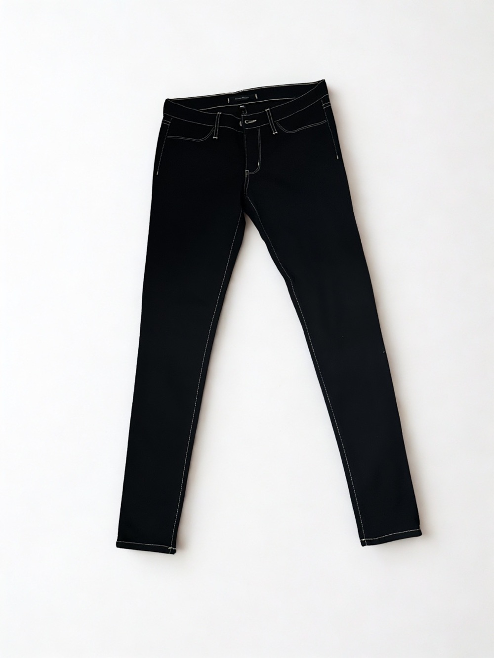 Flying Monkey Women's Black Skinny Jeans with Contrast Stitching